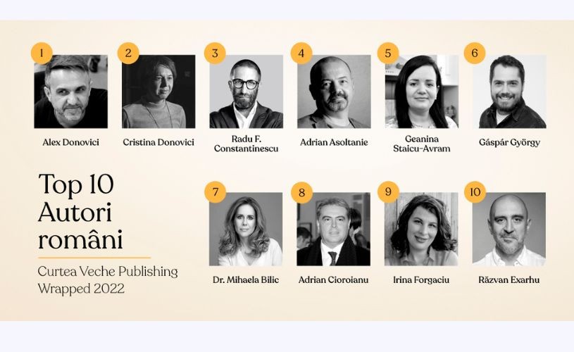 Curtea Veche Publishing anunță topul vânzărilor pentru anul 2022. Gabor Maté, Alex și Cristina Donovici, Gary Chapman sau Robert T. Kiyosak printre autori