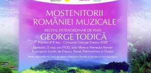 Recital-eveniment susținut de pianistul George Todică, laureat al Concursului internațional “George Enescu”