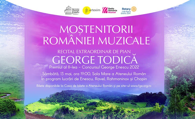 Recital-eveniment susținut de pianistul George Todică, laureat al Concursului internațional “George Enescu”
