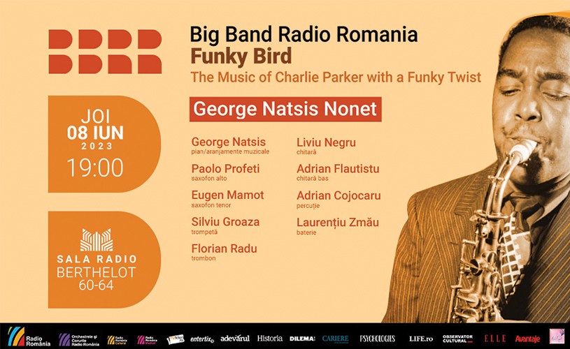 „FUNKY BIRD” : muzica lui Charlie Parker la Sala Radio