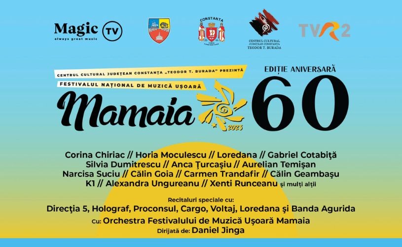 Programul și televizarea Festivalului Național de Muzică Ușoară Mamaia, ediția aniversară – 60 de ani