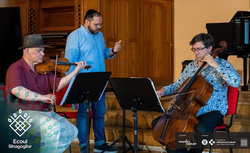 Ecoul Sinagogilor răsună în septembrie în cinci orașe grație muzicii originale semnate de Alexander Bălănescu în colaborare cu prim-cantorul Emanuel Pusztai