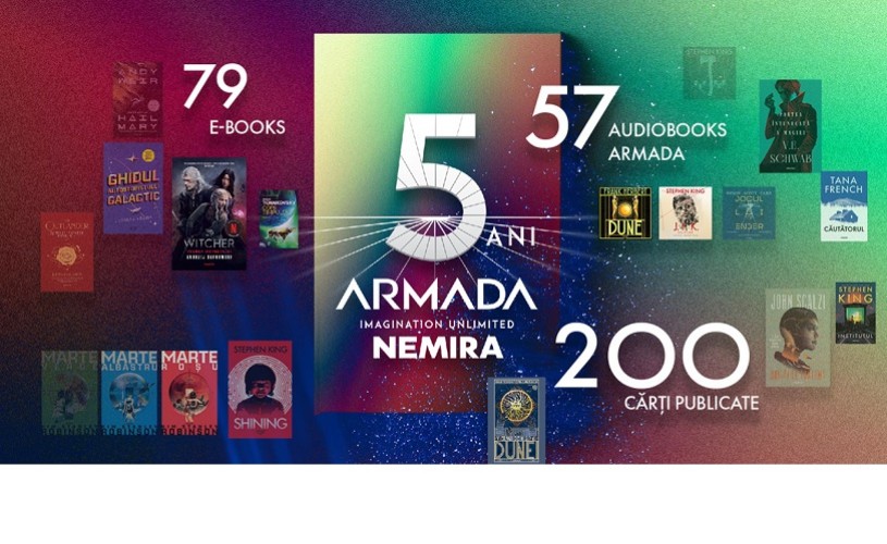 Grupul editorial Nemira sărbătorește 5 ani de Armada