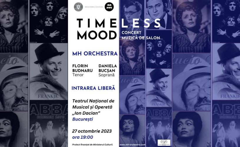 „Timeless Mood”: Magia Orchestrei de Salon la Teatrul Național de Operetă şi Musical „Ion Dacian” pe 27 octombrie de la ora 19.00