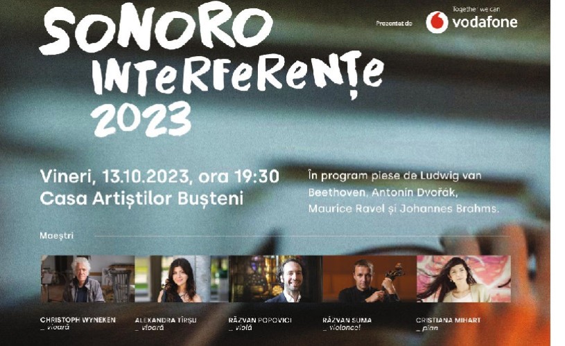 Programul de burse SoNoRo Interferențe continuă în această toamnă. Bursierii vor susține două concerte, la Casa Artiștilor Bușteni și la Sala mică a Ateneului Român