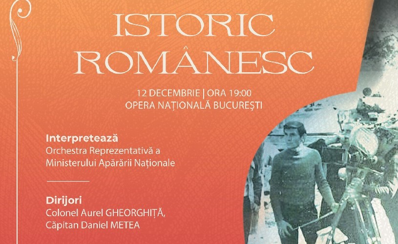 Muzici ale filmului istoric românesc, la Opera Naţională Bucureşti pe 12 decembrie