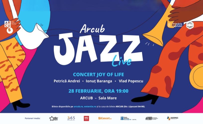 Concertul Joy of Life, deschide, pe 28 Februarie, stagiunea ARCUB Jazz LIVE