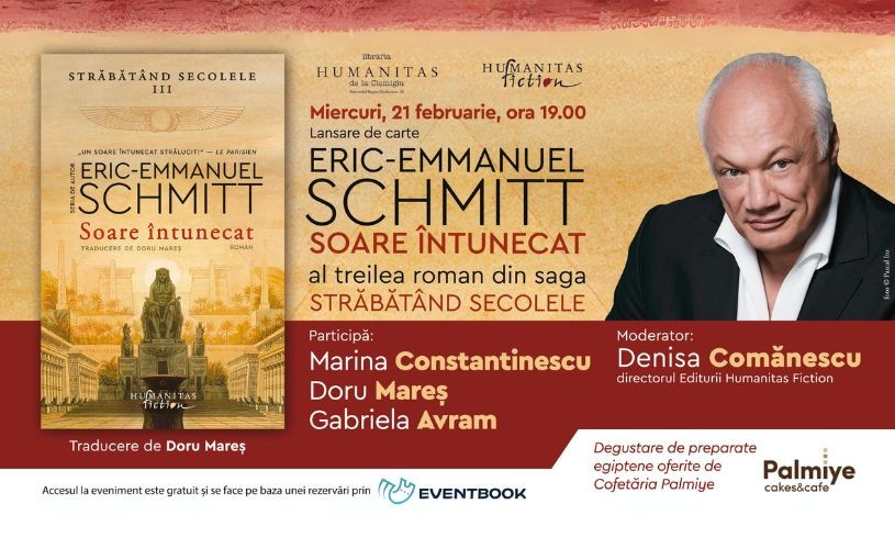Editura Humanitas Fiction vă invită miercuri, 21 februarie, la lansarea romanului Soare întunecat