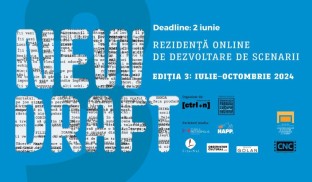 Înscrierile la New Draft #3, rezidența de dezvoltare de scenarii de film, se prelungesc până la 2 iunie 2024