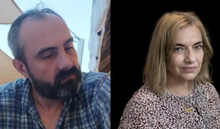 Denisa Comănescu și Cosmin Perța, la festivalul Literature XChange
