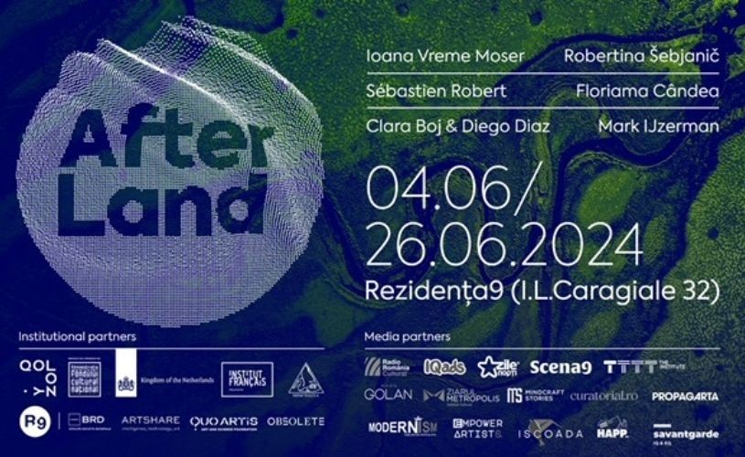 Lucrări de la opt artiști români și internaționali, în expoziția AfterLand, de pe 4 iunie 2024, la Rezidența9 din București