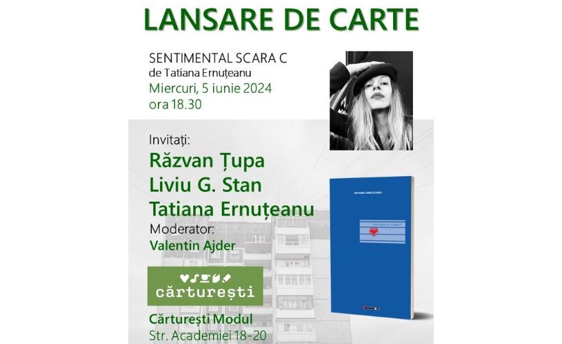 Lansare de carte și sesiune de autografe- Sentimental Scara C- Tatiana Ernuțeanu