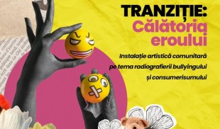 Instalația artistică participativă și comunitară, parte din proiectul TRANZIȚIE: Călătoria Eroului, pe 2 septembrie la Institutul Goethe din București