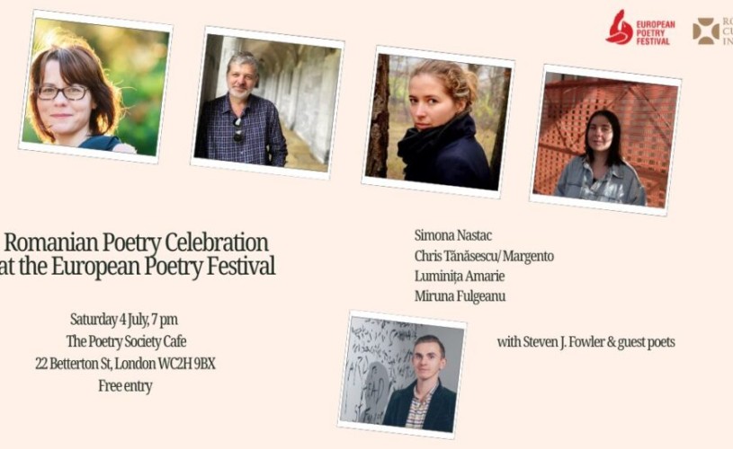 Poezia românească, în prim-plan la Londra: seară dedicată la Festivalul European de Poezie