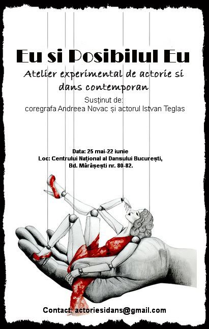 afis atelier actorie si dans contemporan