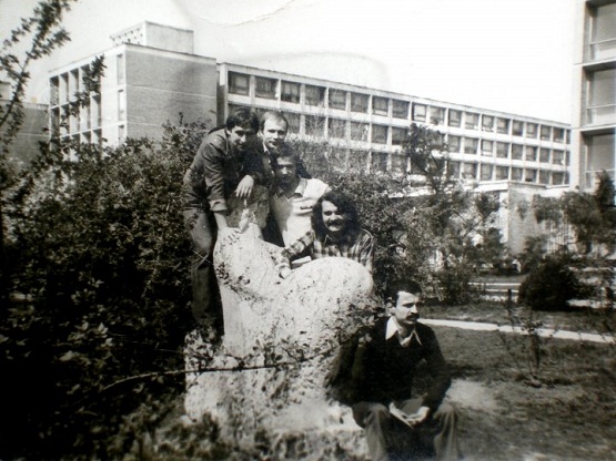 Grozăveşti, 1980: Emil Muşat, Şerban Tomşa, Laurian Câmpeanu, Ion Stratan şi Marin Neagu
