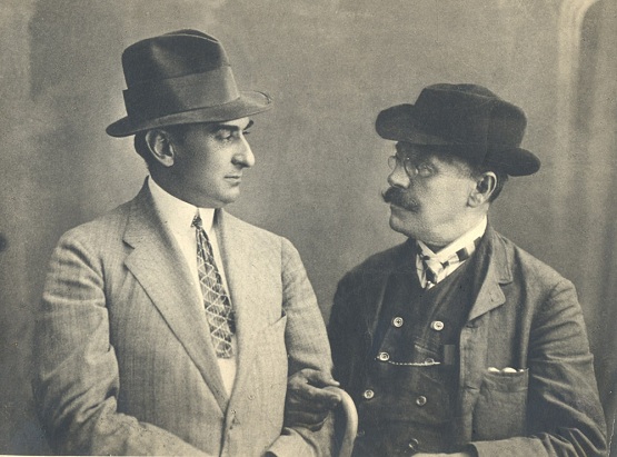 I.L.Caragiale şi Alexandru Davila în anul 1910